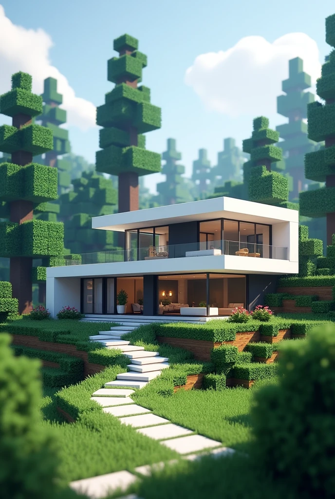 Modern House in Minecraft thumbnail