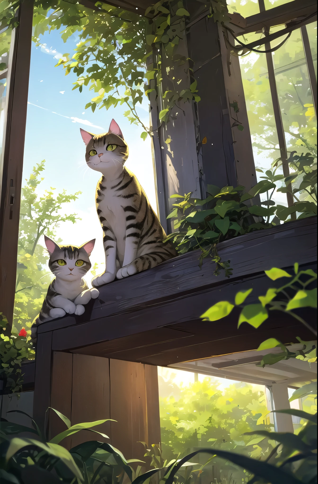 Cat,Watching,nature