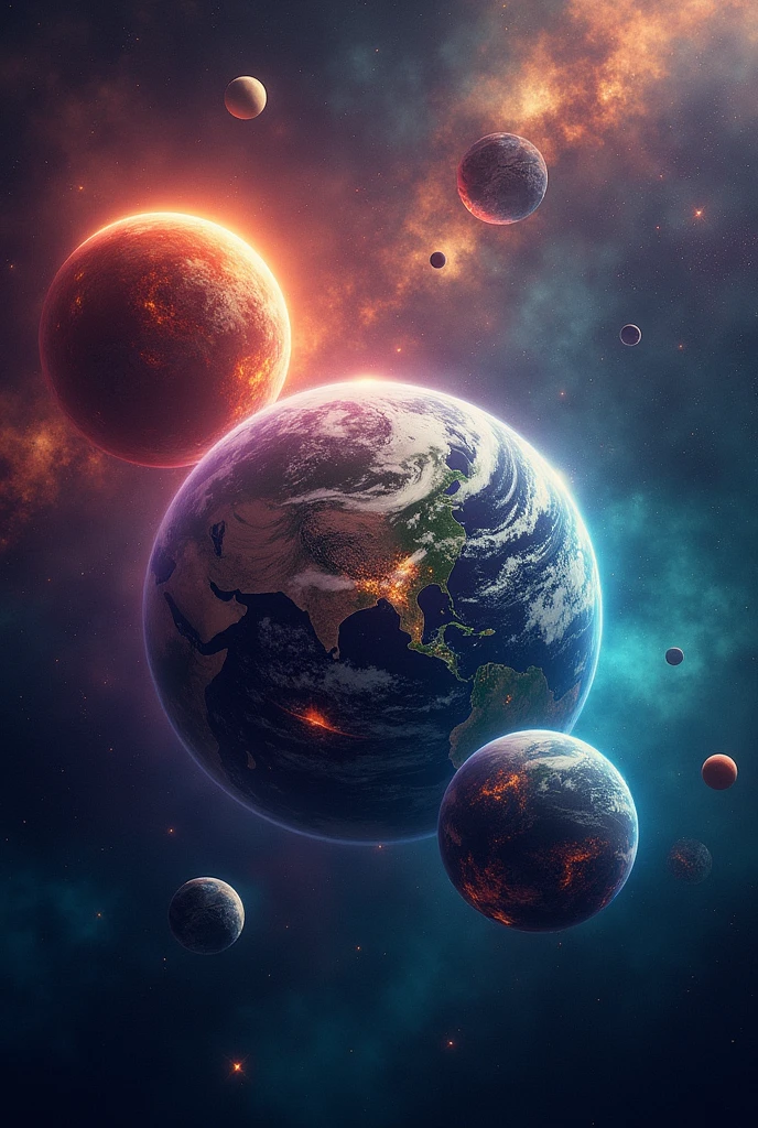 A thumbnail for my YouTube video related to space just show planets
