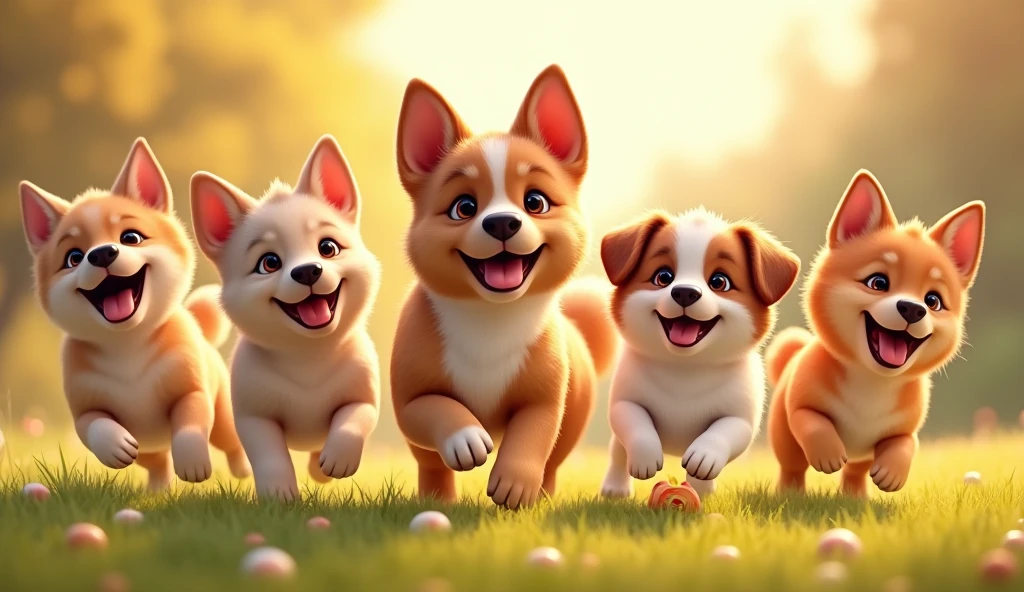 Dogs are loyal, brave, and strong,  
They bark and wag their tails all day long.  
They love to run, they love to play,  
They’ll be your friend in every way.