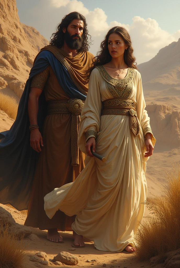 Abigail is a beautiful and wise Hebrew woman and the wife of Nabal, a rich and evil man in the Bible..