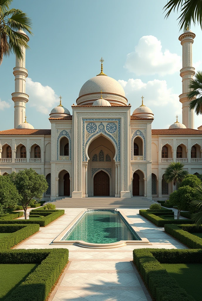A mosque, panorama