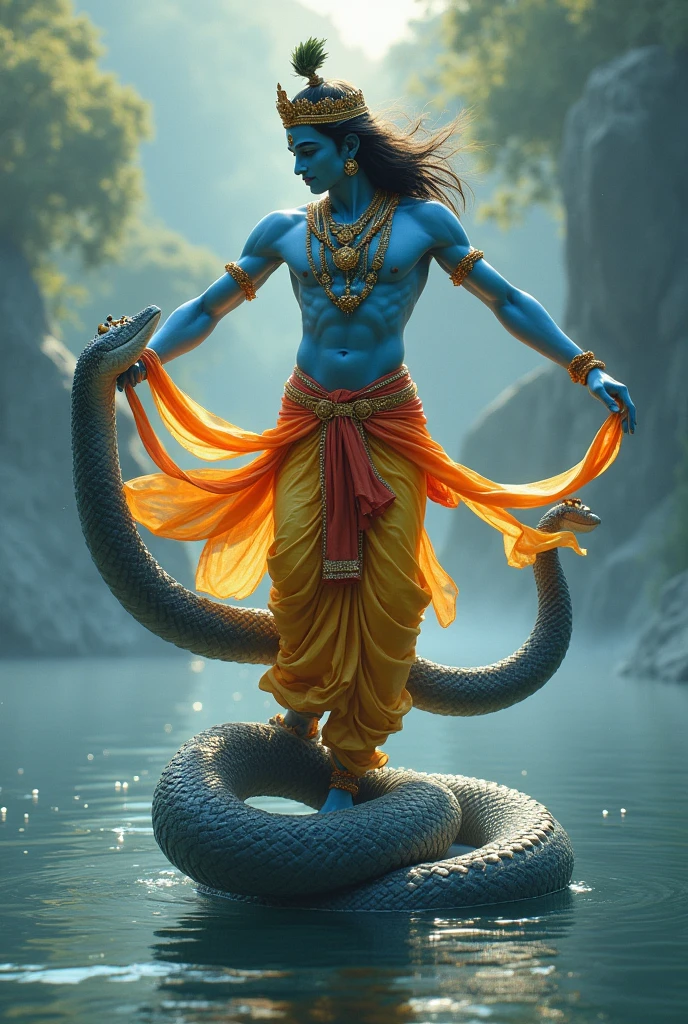 Krishna dance on the snake 