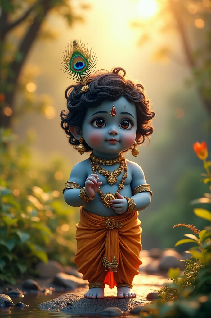 Krishna vasudev baby 3D cinematic 