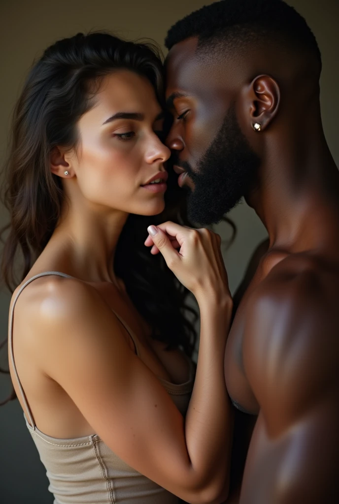 A brunette girl with black men girl fucking Ass