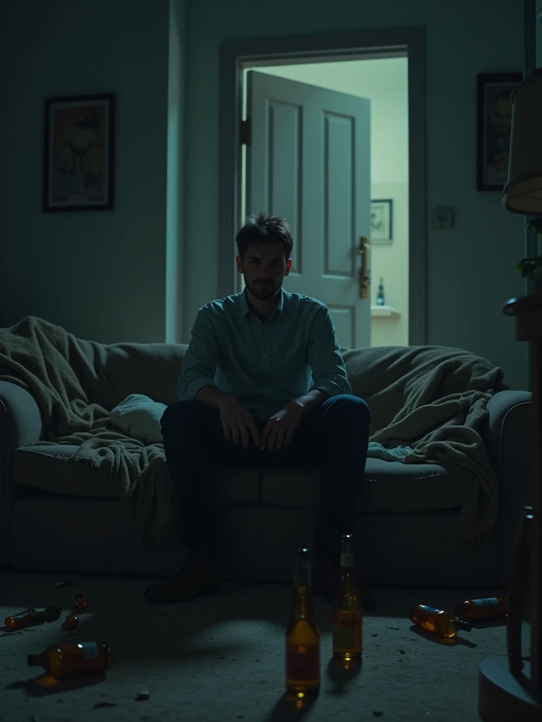 Man finds his wife and a girl crying in the living room of his house and is shocked