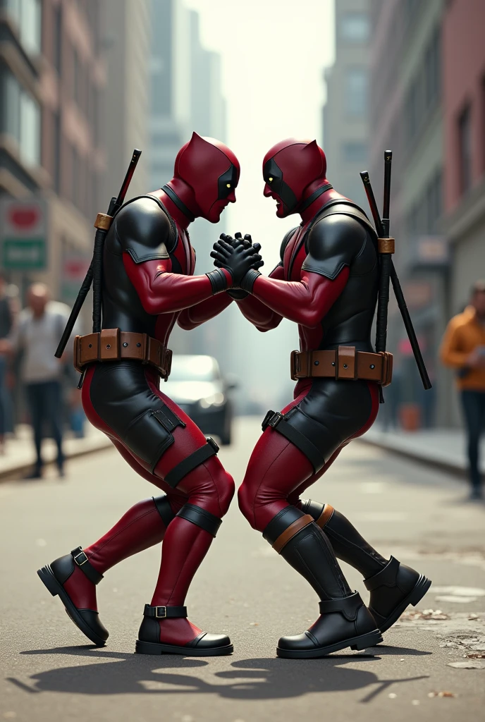 Deadpool and wolverine dancing moment 
