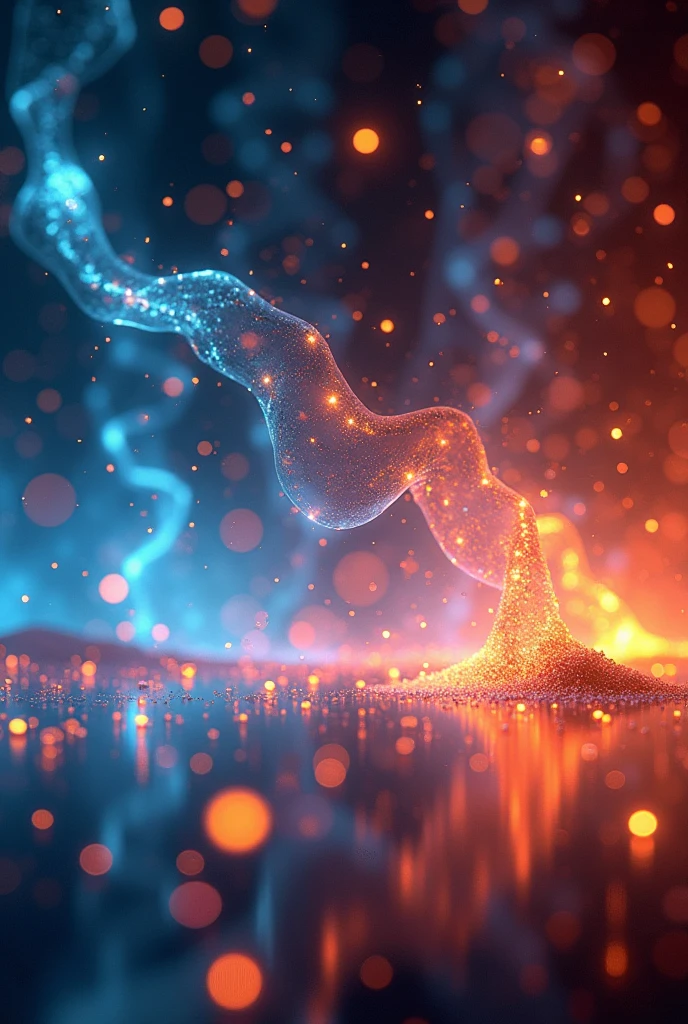 Glowing Particles, Artificial lighting, Artificial particles