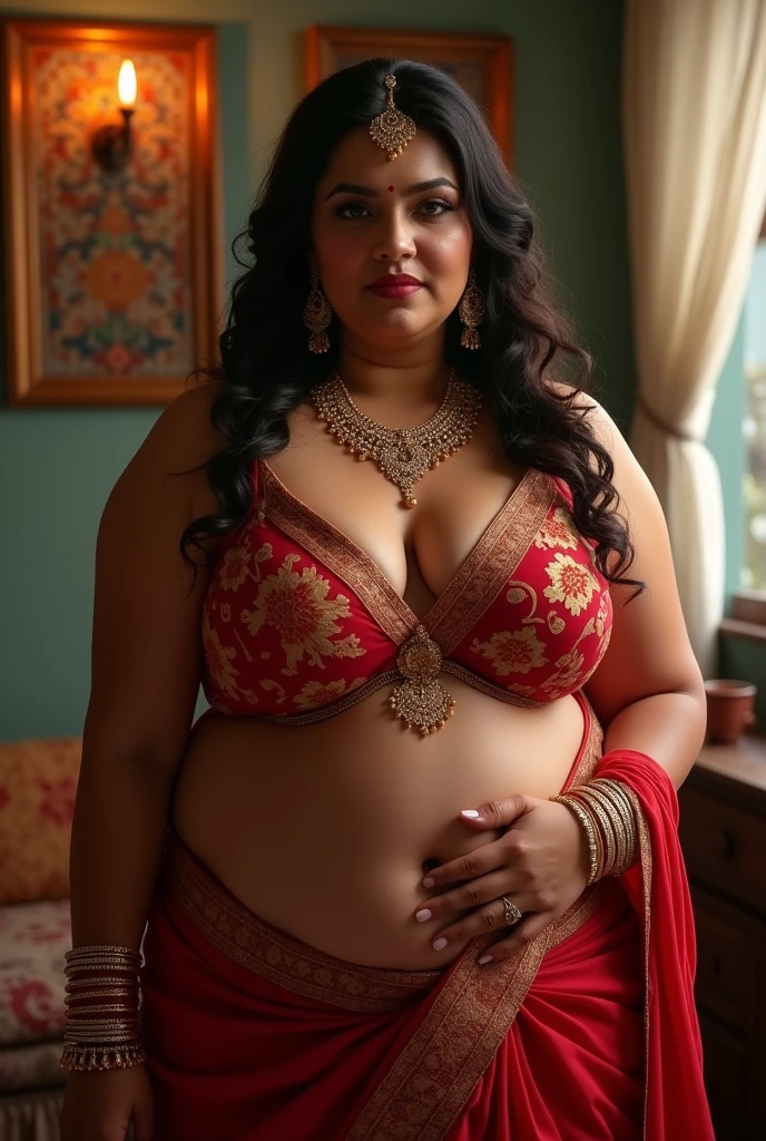 Largest boob cleavage body old look Indian bhabhi