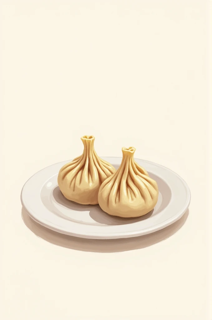 2 Momos on a plate for logo