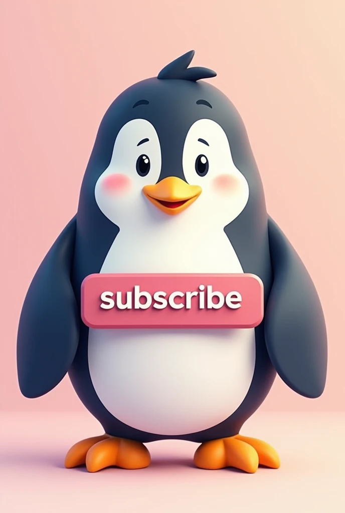 A Happy Penguin holding a Subscribe button
((best quality)), ((masterpiece)), (detailed), Subscribe button,cartoon