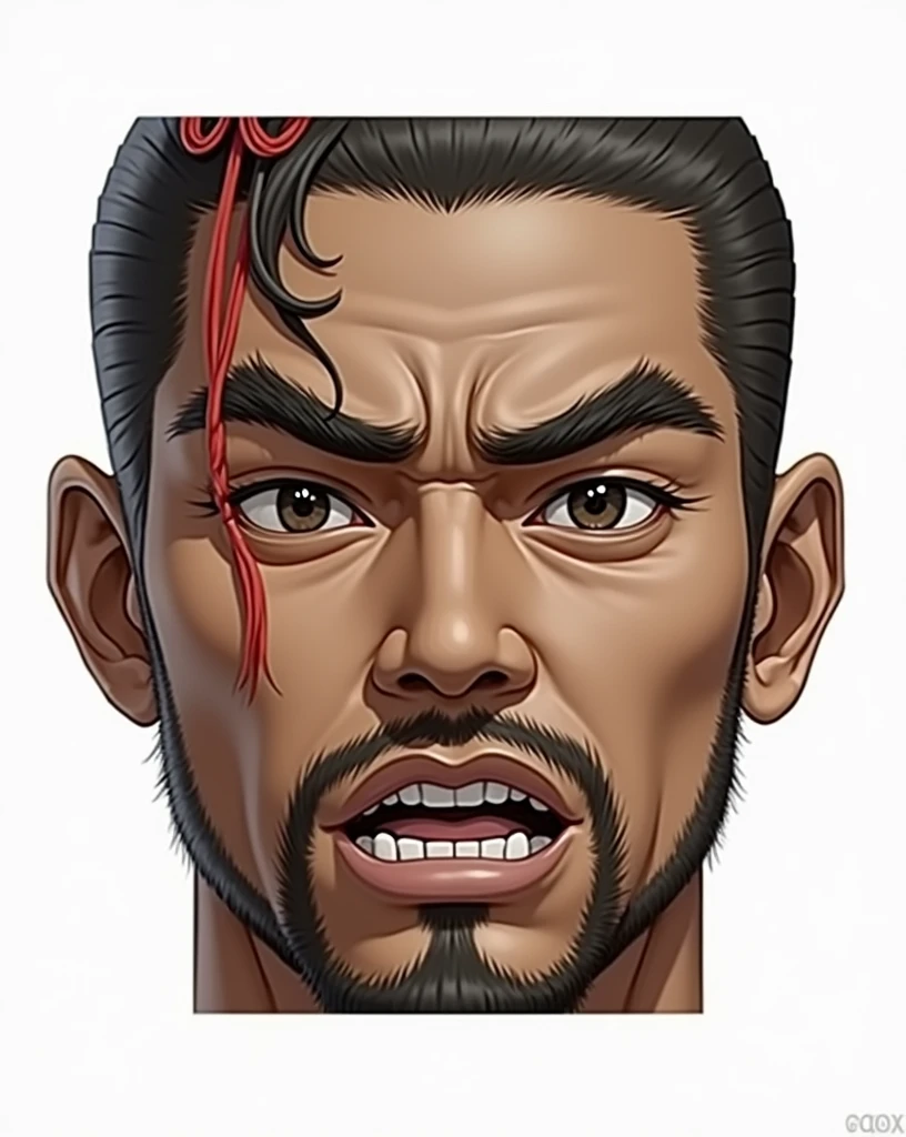 Black man as a samurai