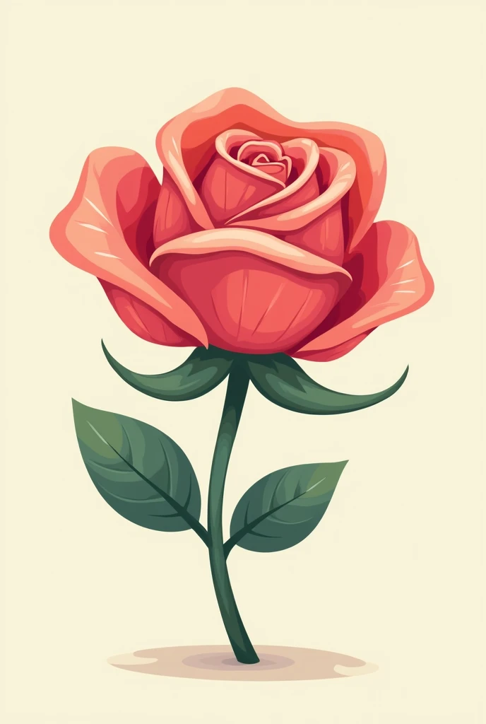 cartoon rose