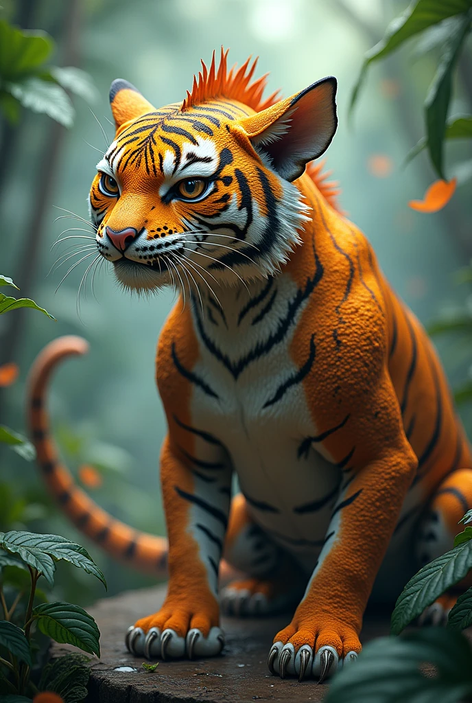 Tiger and lizard fix in one body