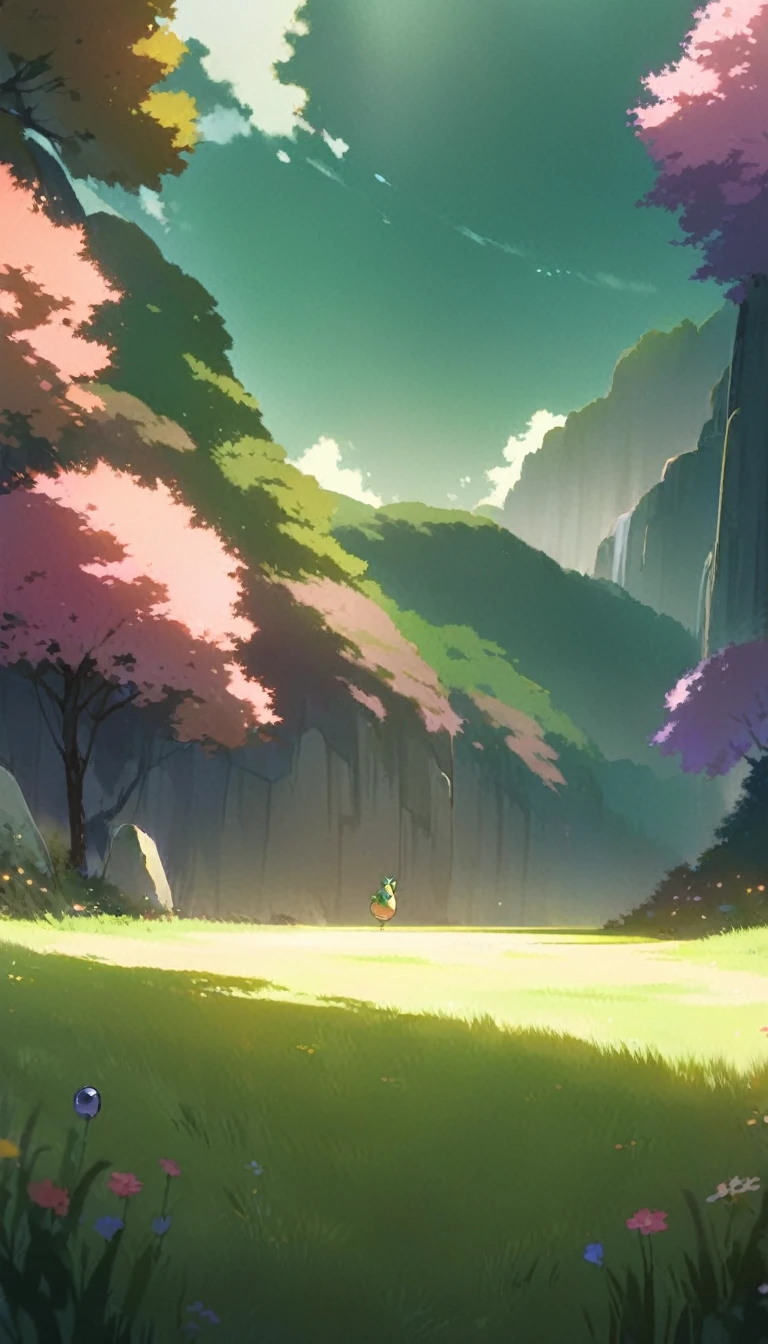 ultrawide landscape aesthetic,summer dream food ,Studio ghibli inspired aesthetic, No People