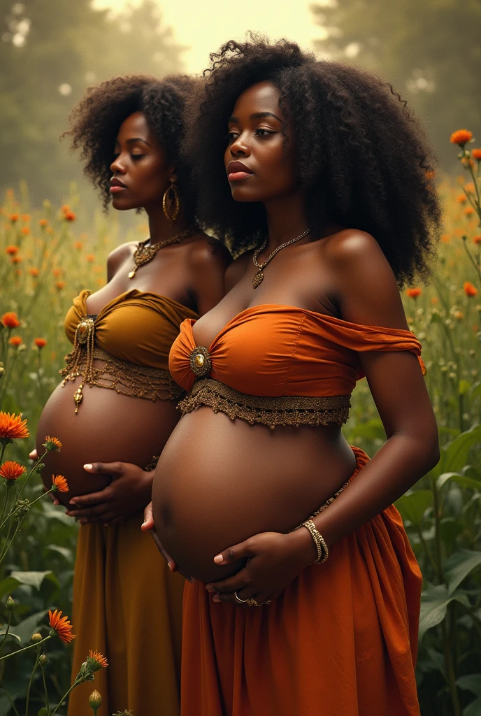 Black womens with big bellys