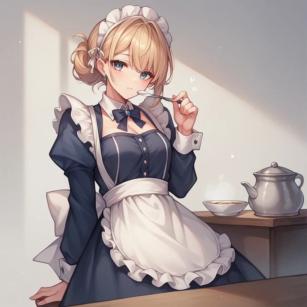 score_9, score_8_superior, score_7_superior (score_9:0.9),score_8_superior,score_7_superior,Anime Style,evaluation_Safety,(PDXL),Maid&#39;s Headdress,lira,Maid clothes,One person,alone,View your viewers,Elf,Medium chest,Black Hair,robot,