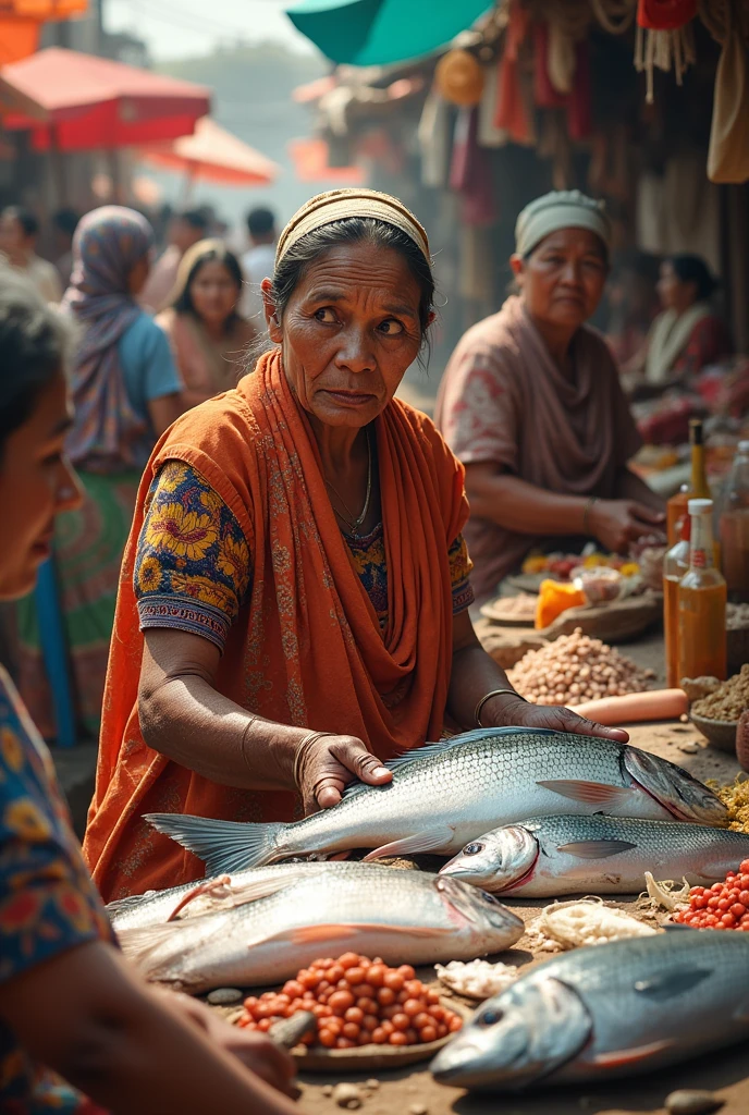 Fish seller women