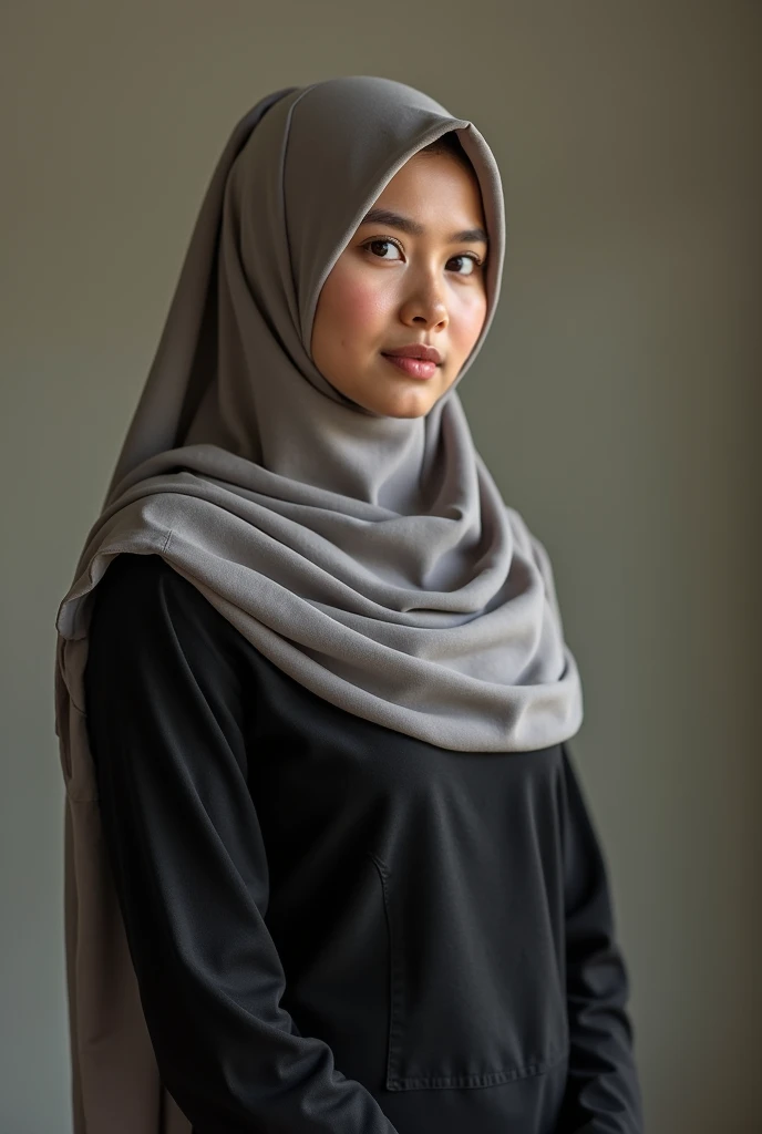Indonesia naked hijab schoolgirl with smooth breasts