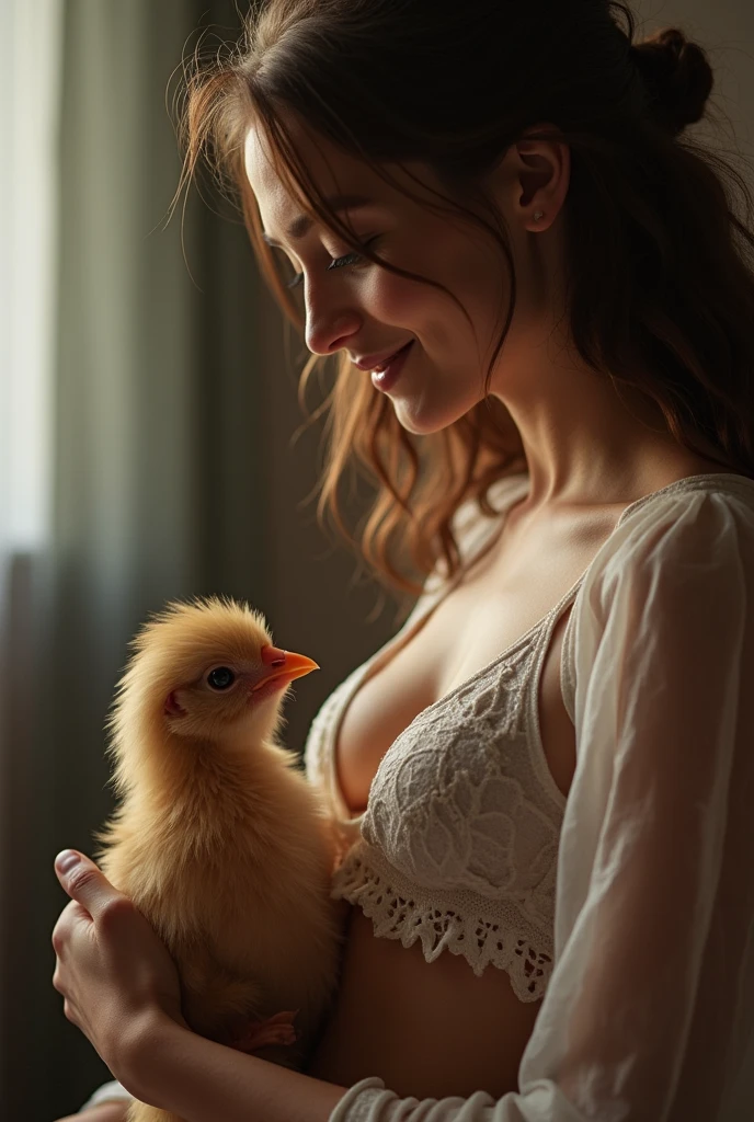 Sister takes her little brother Cock in her valva and feed him her breast