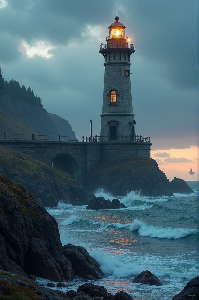 observe the lighthouse carefully