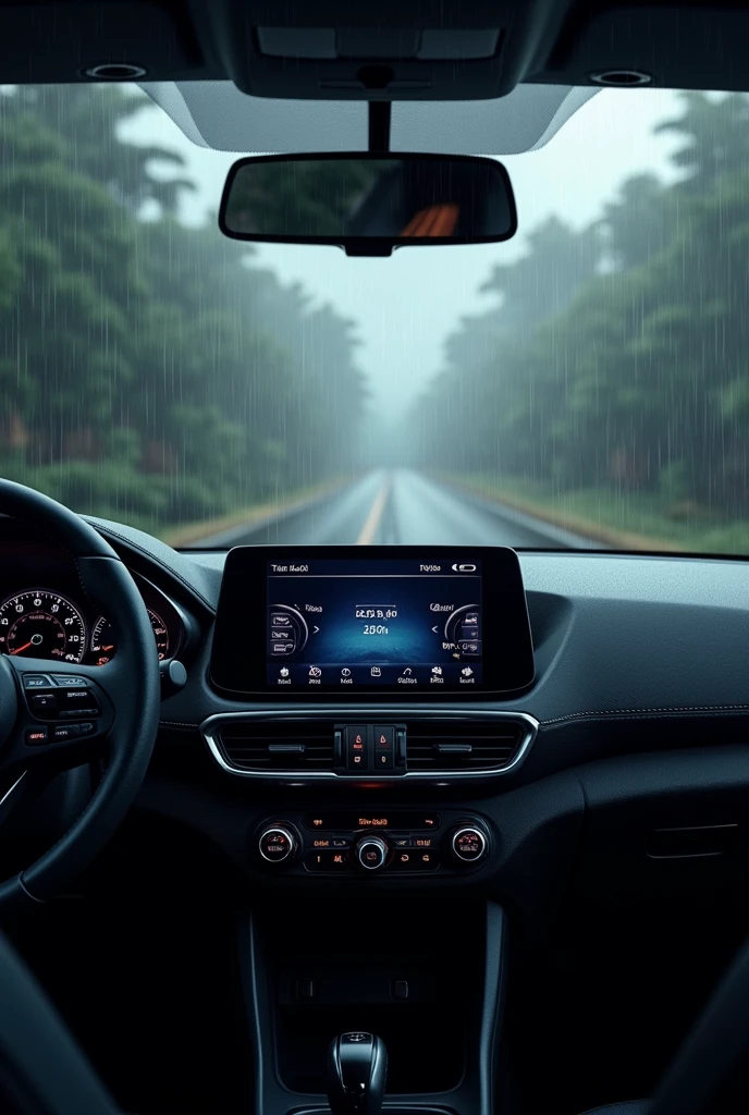 Dashboard of i20 with rainy season in india