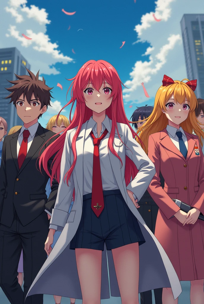 An army of anime characters killing lgbt community