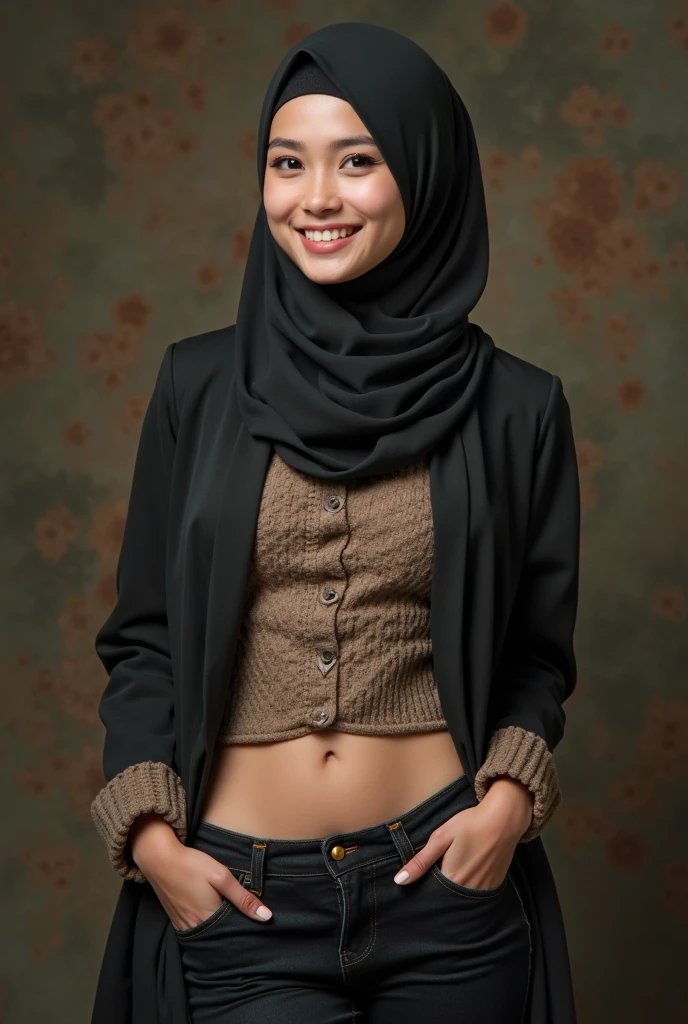 Indonesia hijab young mother showing off her genitals