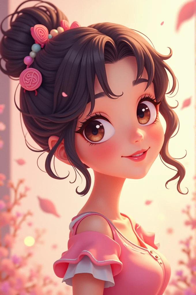 Cartoonic Image of beautiful girl