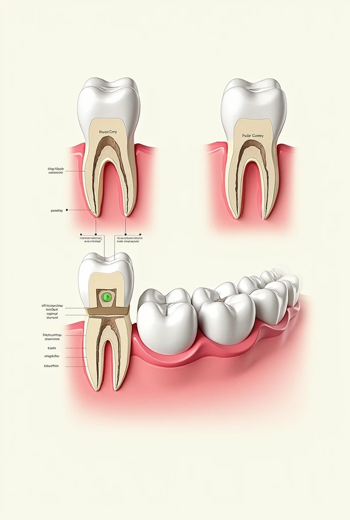 Anatomy of human teeth 
