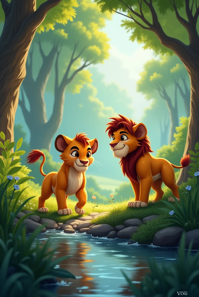 The next day, as Leo lion child was playing with Tilly, they heard a cry for help.