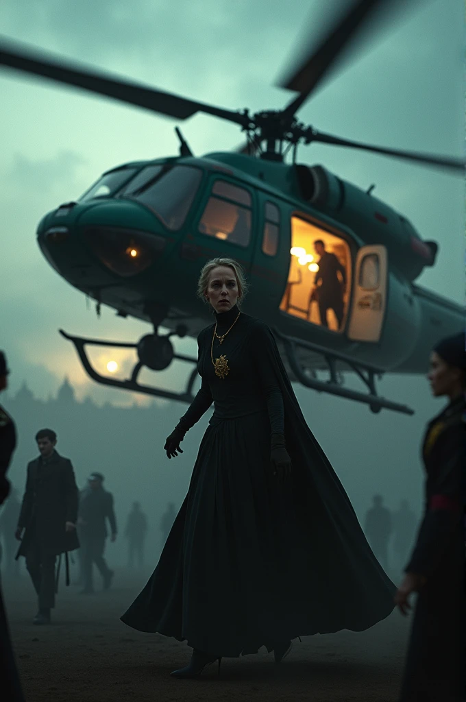 The queen of the state fled the country in fear by helicopter
