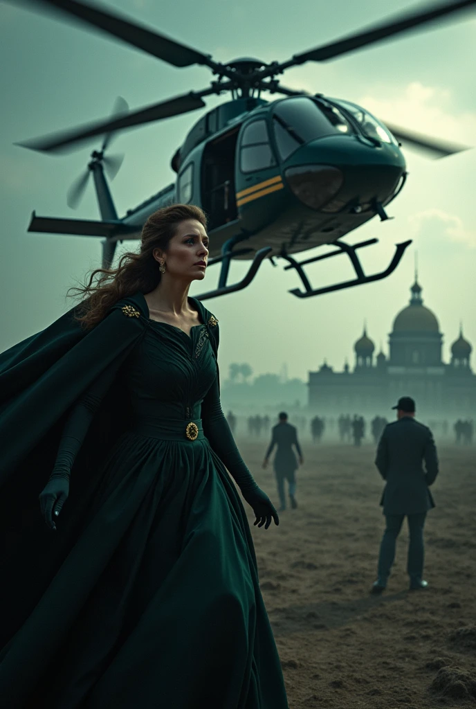 The queen of the state fled the country in fear by helicopter