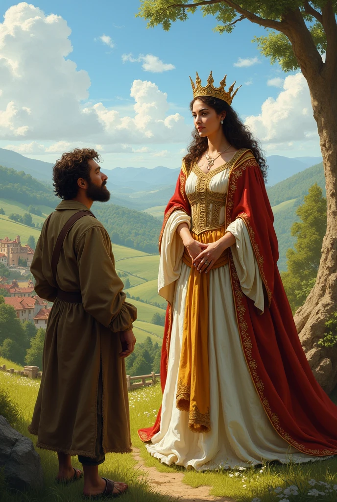 A queen thanked a shepherd