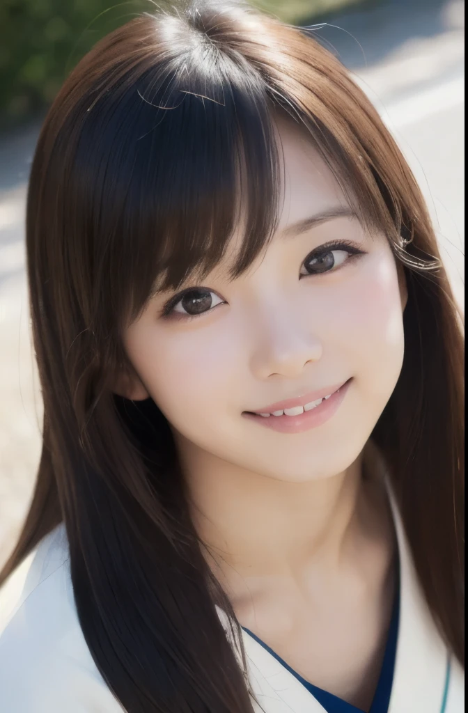 best quality, face focus, soft light, ultra high res, (photorealistic:1.4), RAW photo,(Shinozaki Ai), (fair skin), (kawaii),
1 Japanese girl, solo, cute, smile, (pupil, lights in the eyes), detailed beautiful face,(high resolution detail of human skin texture),(long hair),(portrait), upper body, white traditional kimono, Sunlight from above