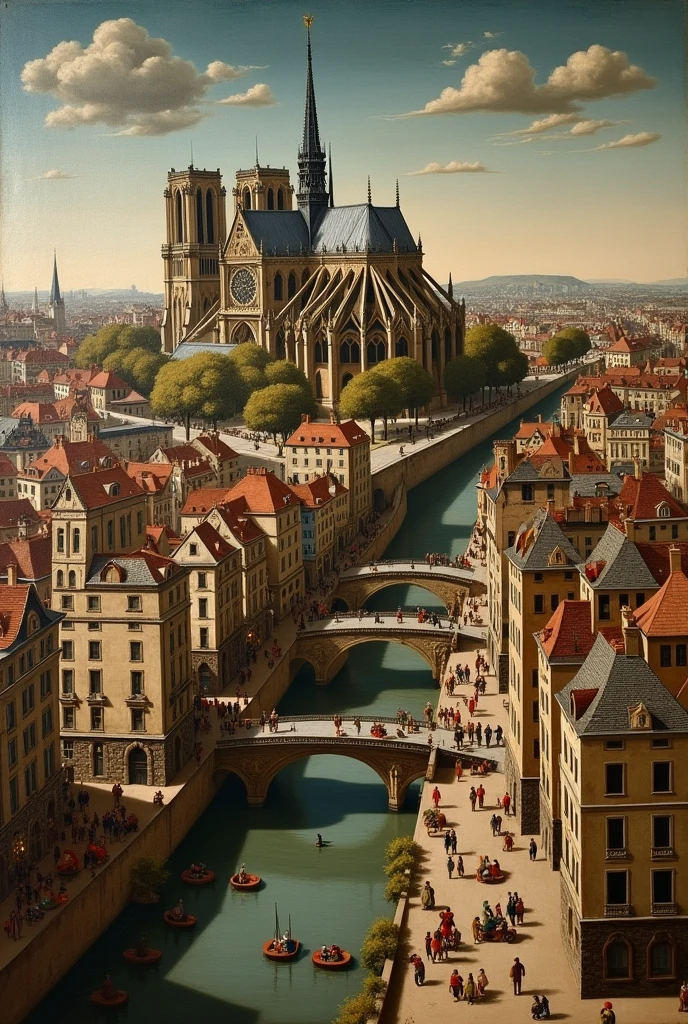 Paris medieval painting 1453