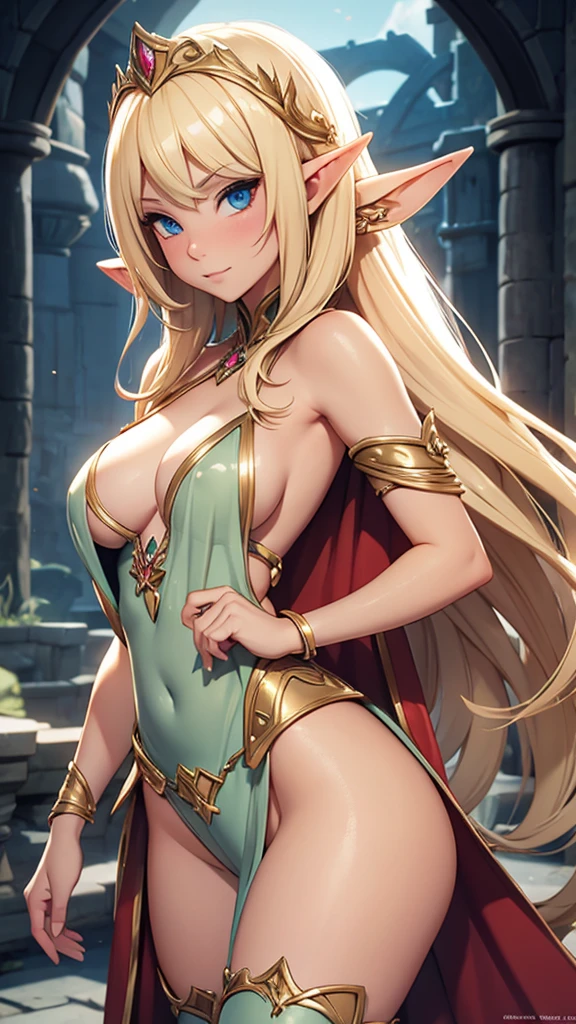 Sexy blonde elven princess