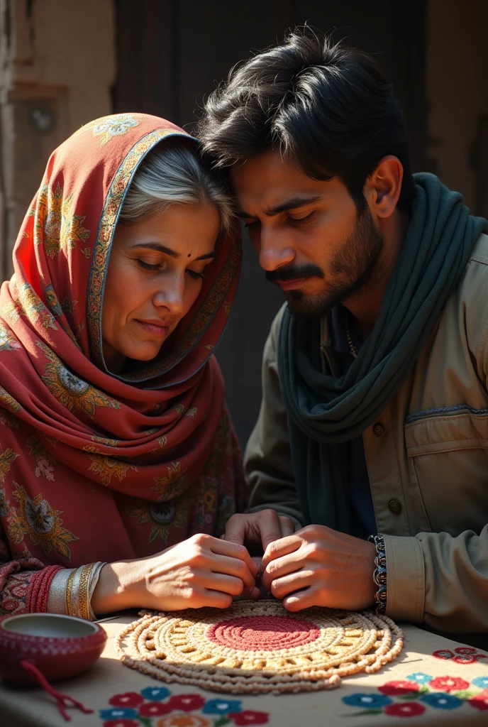 That day, an epidemic broke out in his town and the surrounding areas, due to which Khalid's parents died. After their death, Nani called Khalid to her. She sewed. She used to earn some money by embroidering and Khalid would also lighten the load of grandmother by working hard. Thus both of them