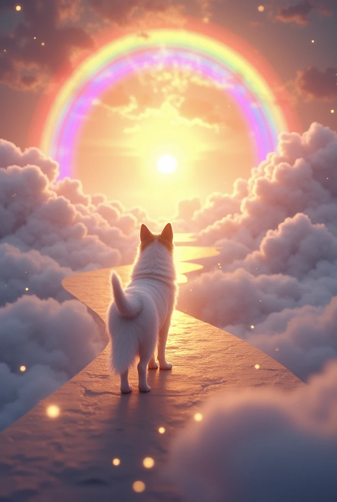 Rainbow Bridge Angel Dog