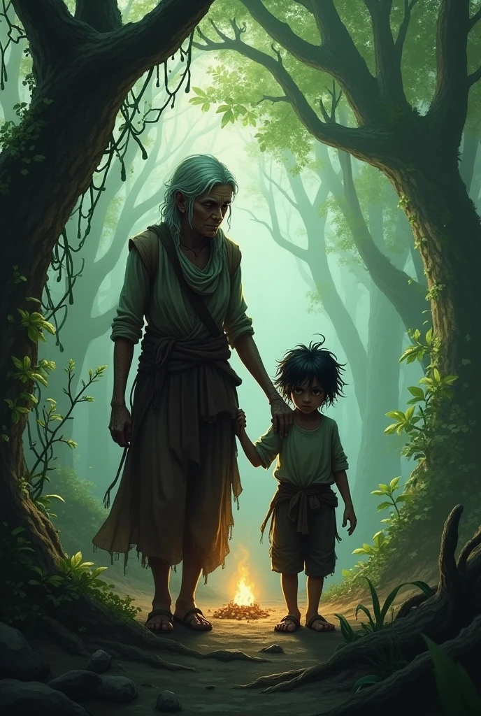 , a feral boy named Khalid with his grandmother