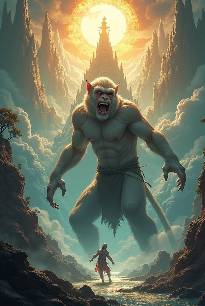 Five Elements Mountain seal, Sun Wukong trapped, struggling