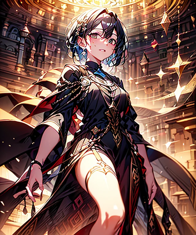 (((masterpiece)))、(((Highest quality)))、((Ultra-detailed))、(Awareness-raising)、((Very delicate and beautiful)),(Detailed light) 、freckles、short hair、