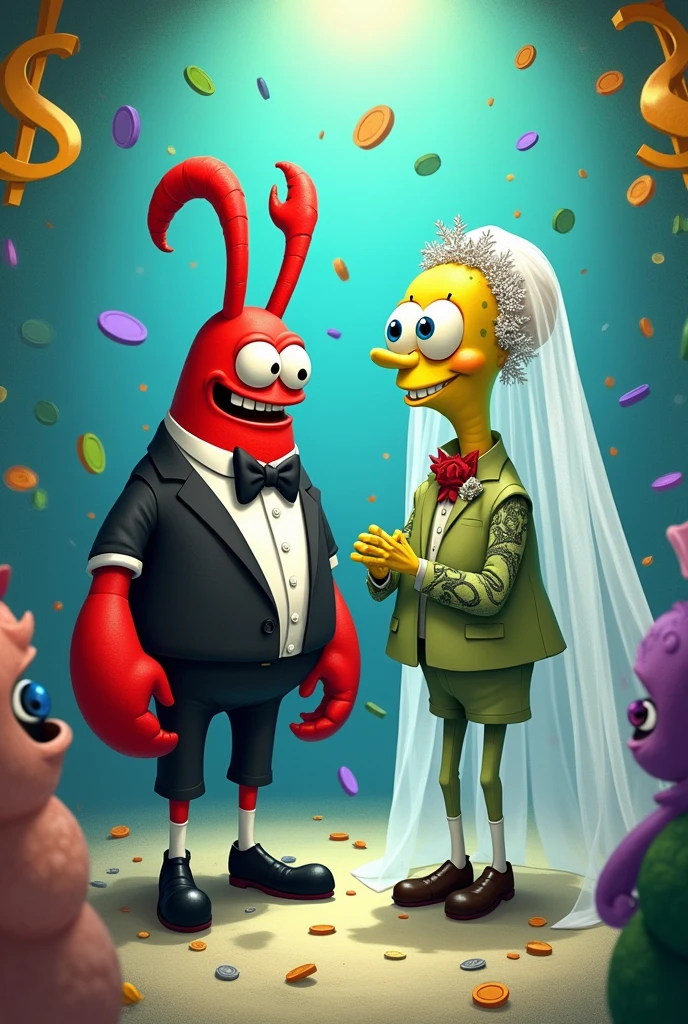 Mr. Mr. Krabs Marrying the Money Bill