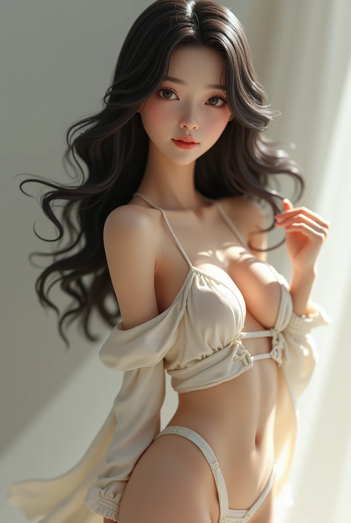 Tabletop, Highest quality, figure, Very detailed, In detail, High resolution, 8k wallpaper, Perfect dynamic composition, Beautiful attention to detail, dress,Long Hair, Natural color lip, Random sexy poses,smile,Tokyo、20-year-old girl