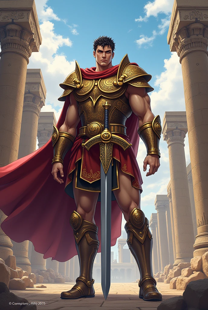 Tiestes, king of Mycenae, greek mithology, ((アニメ)), detailed greek sword