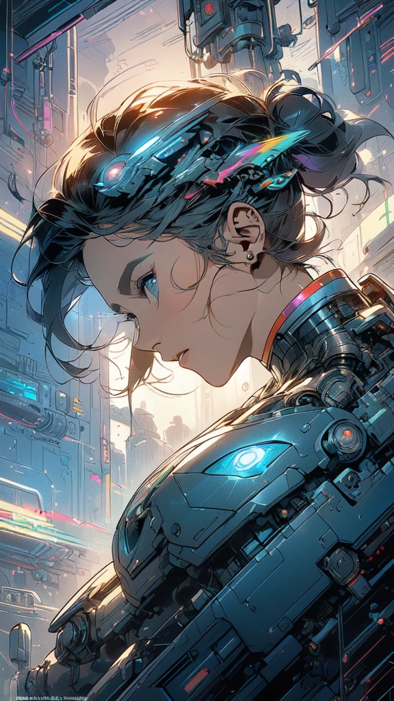 (((masterpiece, highest quality))),(((solo:1.2))),(((1girl:1.2))),32k wallpaper, very detailed, poster, vintage science fiction,(((((geometric cinematic movie poster))))), ((((bauhaus)))),(((abstract))),((((mid century modern)))),(((((portfolio))))),(((((Close-up))))),(((((bust up))))),((((more various angle)))),(((highlight))),(((complete. detailed face))),(((Extremely talented))),(((most complecated machine))),(((Overall colorfully))),((((((Absolutely simple background)))))),(((((detailed futuristic machine))))),(((Cleavage))),(((marvel super heroes))),(((rainbow color scheme))),(((Very detailed UI))),(((So many meters))),(((Perpetual Motion Machine)))