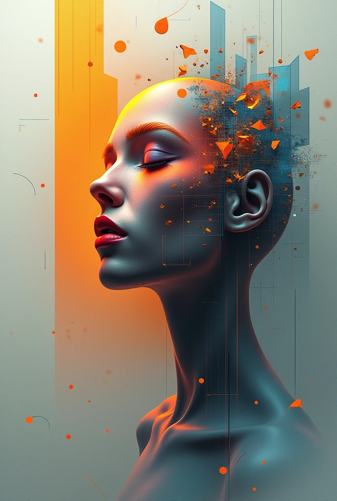 5-dimensional vector: 【a: 0.3, c: 0.7, It is: 0.8, I: 0.6, M: 0.9】trick-art Multi-layer structure abstract