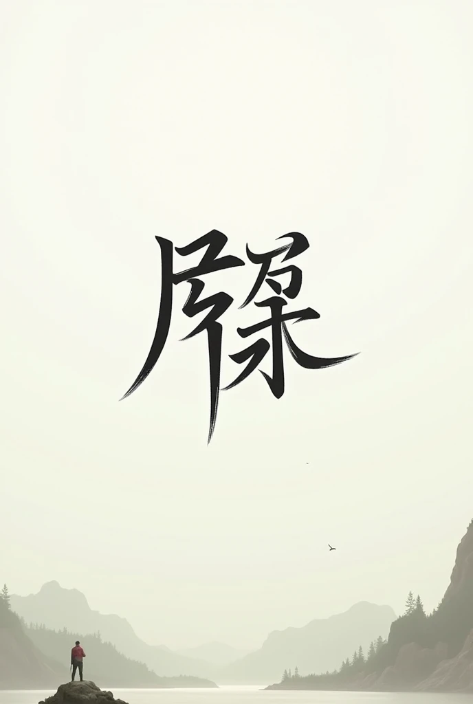 Make a wallpaper for me in which Ujjwal is written in English and kuro X Shi is written in Japanese 