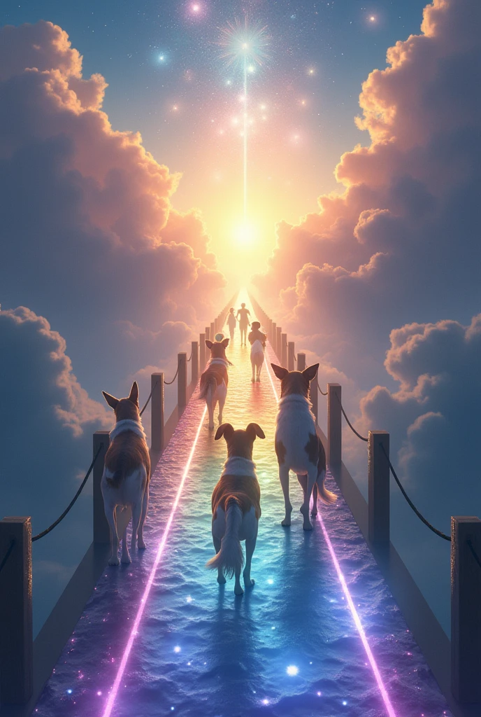 rainbow bridge dogs heaven angel