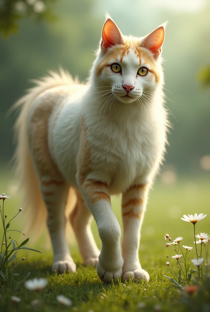 Cat with horse legs